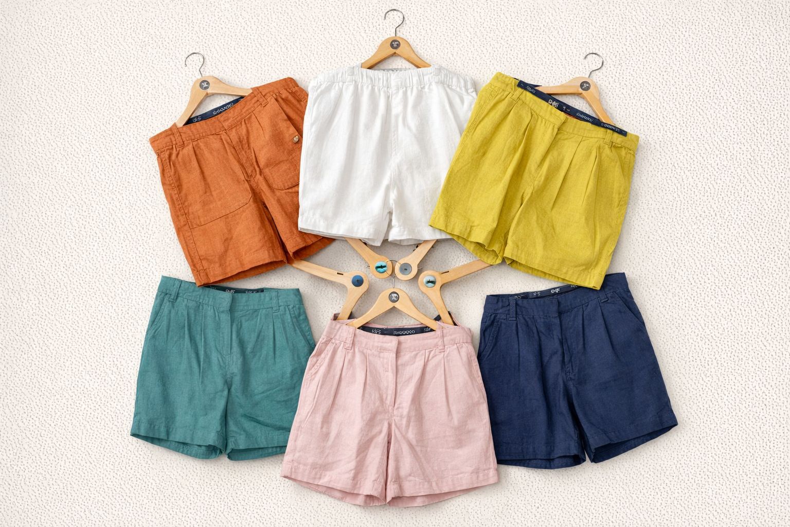 Relaxed Pull-On Linen Shorts — SC Urban (view 2)