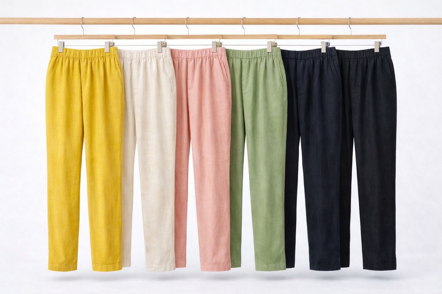 Tapered Pull-On Linen Pants — SC Urban